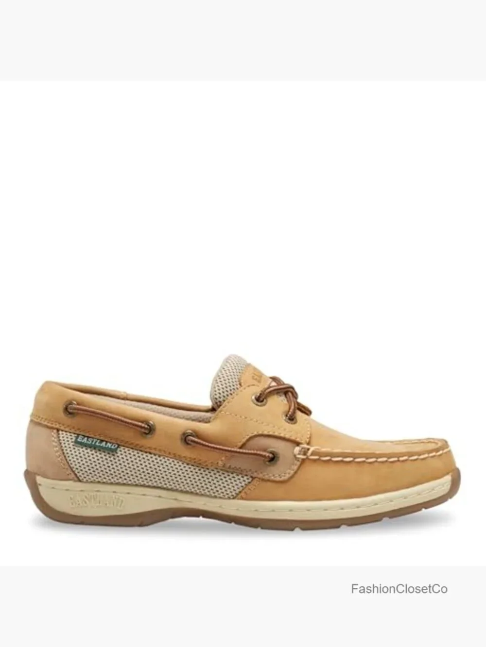 Full Grain Leather Lace-Up Boat Shoe with Padded Insole
